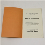 1931 Open Championship at Carnoustie Programme - Tommy Armour Winner