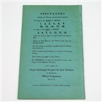 1935 Open Championship at Muirfield Programme - Alf Perry Winner