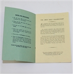 1948 Open Championship at Muirfield Programme - Henry Cotton Winner