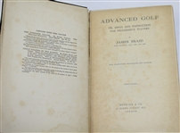 James Braid Signed and Inscribed 'Advanced Golf' Book - Rare JSA ALOA