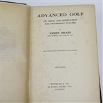 James Braid Signed and Inscribed 'Advanced Golf' Book - Rare JSA ALOA