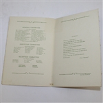 1935 Testimonial Dinner Program Honoring Sam Parks, Jr. - South Hills CC