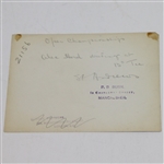 Alex Herd Signed Album Page with Original Photo - 13th at St. Andrews JSA ALOA