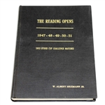5 Reading Open Programs (1947-1951) & 1953 Ryder Cup Challenge Matches Program - All Binded