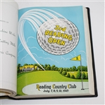 5 Reading Open Programs (1947-1951) & 1953 Ryder Cup Challenge Matches Program - All Binded