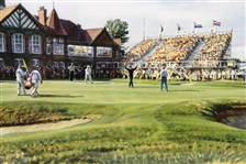 Seve Ballesteros Signed 1988 'Triumph at 18th' Open Championship Art Print JSA ALOA