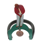 Vintage Wood and Rubber Practice Putting Hole