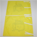 Two Signed Masters Flags - 2006 by Ray Floyd & 2007 by Fuzzy Zoeller JSA ALOA