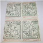 1954 Masters Thursday-Sunday Pairing Sheets