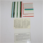 Lot of 4 PGA Course Scorecards - Three Signed JSA ALOA