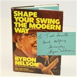 Byron Nelson Signed Book Shape Your Swing the Modern Way JSA ALOA