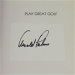 Arnold Palmer Signed Book 'Play Great Golf' JSA ALOA