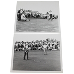 Lot of Two 1960's Jack Nicklaus & Arnold Palmer Original Photos