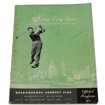 Multi-Signed 1948 Motor City Open Program - Hogan Win JSA ALOA