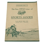 1932 Champ Sports Goods New Line Booklet - Catalog No. 12