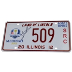 Luke Donald Signed 2012 Ryder Cup at Medinah License Plate #509 JSA ALOA