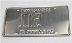 Colin Montgomerie Signed 2012 Ryder Cup at Medinah License Plate #511 JSA ALOA