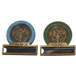 1962 & 1976 Amateur Public Links Contestant Badges