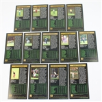 Lot of Thirteen Signed GSV Masters Collection Cards 1968-1998 JSA ALOA