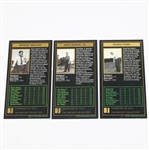 Byron Nelson, Jack Burke, & Doug Ford Signed GSV Masters Cards JSA ALOA
