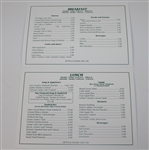 2006 Masters Tournament Clubhouse Menu - Phil Mickelson Winner