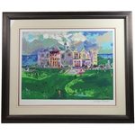 Leroy Neiman Signed St. Andrews Clubhouse Lithograph - Framed JSA ALOA