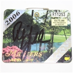 Phil Mickelson Signed 2006 Masters Badge JSA ALOA
