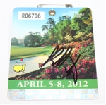 Bubba Watson Signed 2012 Masters Badge JSA ALOA