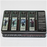 2000 Tiger Woods Nike Commemorative Open Champion Dozen Ball Tin Box Set
