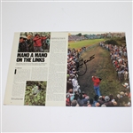 Seve Ballesteros Signed Open Championship Magazine Matted Insert-Very Bold Autograph- JSA ALOA