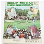 Jack Nicklaus Signed 1972 Golf World Newsweekly Magazine-Covers Jack's 4th Masters Win- JSA ALOA