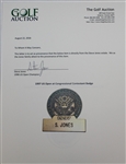 1997 US Open at Congressional  Defending Champion's Contestant Badge - Steve Jones Collection