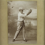 Bobby Jones As Youth Swinging Original Atlanta Studio Photo - John Roth Collection