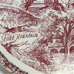 Custom Made Vernon Kilns Plate for 'Mr. Robert Tyre Jones, Sr.'(Bobby's Namesake) - John Roth Collection