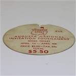1937 Augusta National Invit.(Masters) Series Ticket #458 - Consigned From Early Members Family!