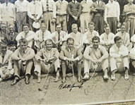 Contestant Dick Metz's 1935 Masters Field Photo Signed by 75 incl. Jones, Hagen, Smith, Sarazen, etc. JSA FULL LETTER Z07134