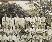 Contestant Dick Metz's 1935 Masters Field Photo Signed by 75 incl. Jones, Hagen, Smith, Sarazen, etc. JSA FULL LETTER Z07134