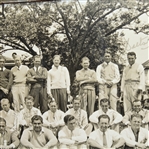 Contestant Dick Metz's 1935 Masters Field Photo Signed by 75 incl. Jones, Hagen, Smith, Sarazen, etc. JSA FULL LETTER Z07134