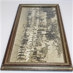 Contestant Dick Metz's 1935 Masters Field Photo Signed by 75 incl. Jones, Hagen, Smith, Sarazen, etc. JSA FULL LETTER Z07134