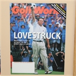 1997 Major Winners Signed Golf World Magazines - Tiger, Els, Leonard, & Love JSA ALOA
