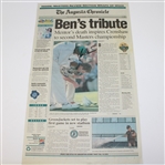 Lot of 13 Signed Winning Newspapers from Major Champions JSA ALOA