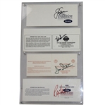1996 Senior Tour Grand Slam Winners Signed Scorecards JSA ALOA