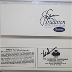 1996 Senior Tour Grand Slam Winners Signed Scorecards JSA ALOA