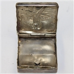 Vintage Sterling Golf Themed Postage Stamp Holder