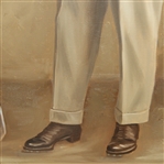 Ben Sayers Original Oil on Canvas Painting By Football HOF T. McDonald 
