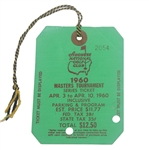 1960 Masters Tournament SERIES BADGE #2054 - Arnold Palmer Winner