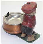 Vintage Dunlop Man Standing Large Ash Tray