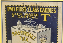 Vintage Silverdale Tea Two First Class Caddies Advertising Piece - Framed