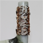 Hand Carved 'Hole-In-One' 4-Iron from Untreated Natural Jadeite Jade Encrusted in Diamonds w/Sterling Silver Box & Gem ID Report