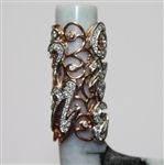 Hand Carved 'Hole-In-One' 4-Iron from Untreated Natural Jadeite Jade Encrusted in Diamonds w/Sterling Silver Box & Gem ID Report